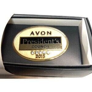 Vintage President's Council Award Pin 5 Crystal Rhinestones 2015 New in Box